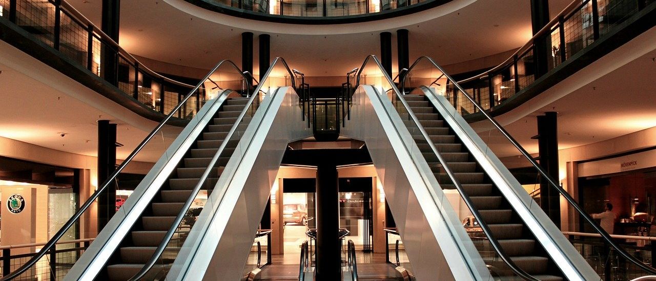 Escalator in commercial premises representing a landlord entering into a lease.