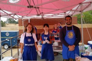 Elringtons staff assist at Lions Club RFS breakfast in Queanbeyan NSW
