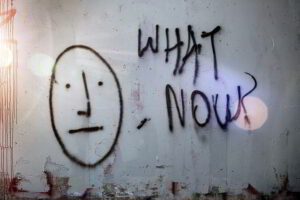 What now written on wall