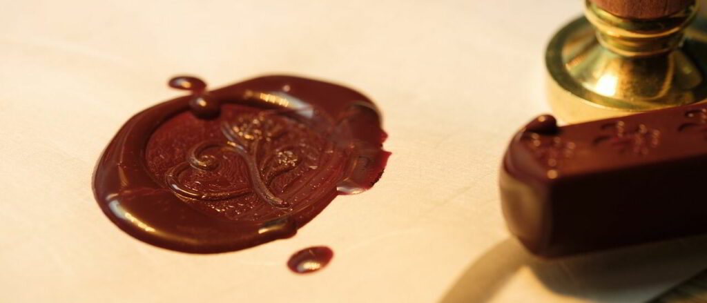 Seal wax Elringtons Lawyers