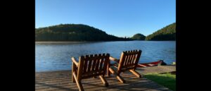 Two seats at the lake