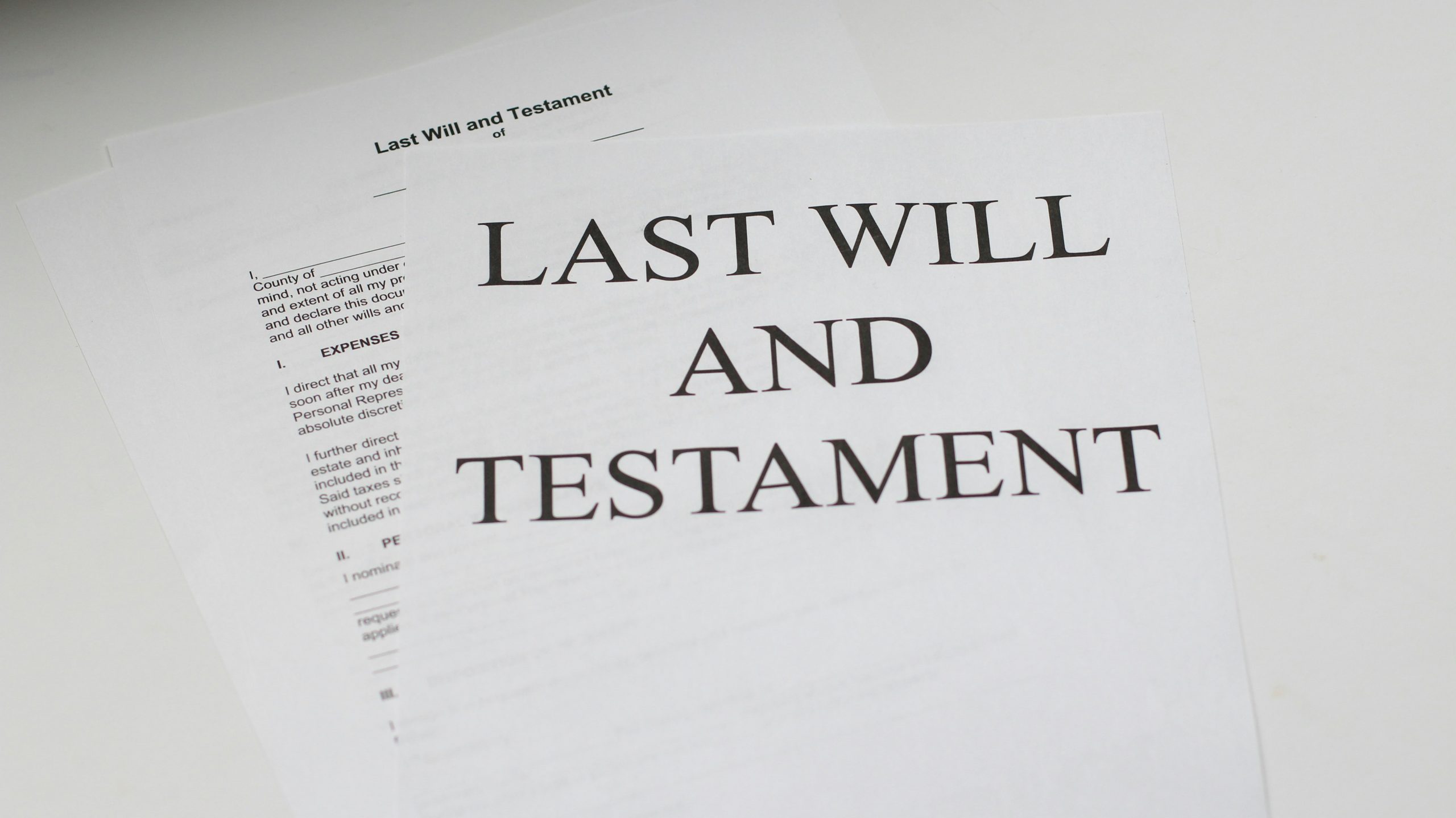 Image of a Will representing a Statutory Will for a minor or impaired person