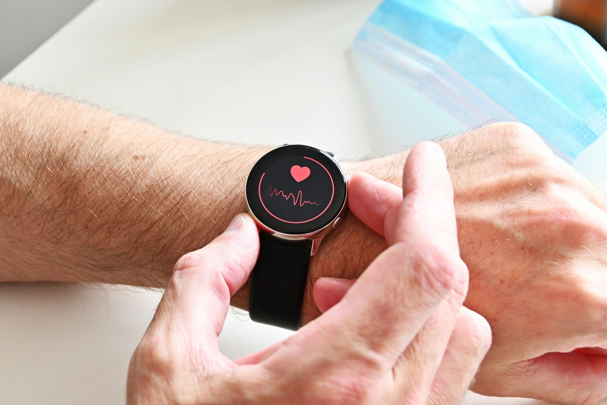 image of heart health check on smart watch representing elringtons lawyers health law update about faulty aortic valve replacement devices